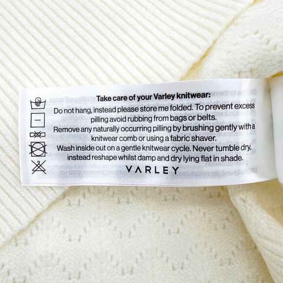VARLEY Arney Half-Zip Polo Sweater in Egret M - Picture 9 of 11